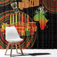 Kwanzaa Kinara Candles Window Curtain African Tribal Pattern
