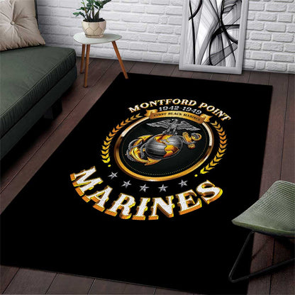 Montford Point Marines Legacy Area Rug Honoring The Legend
