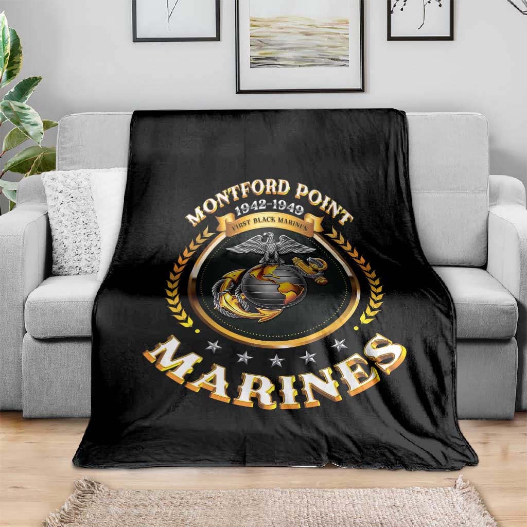 Montford Point Marines Legacy Blanket Honoring The Legend
