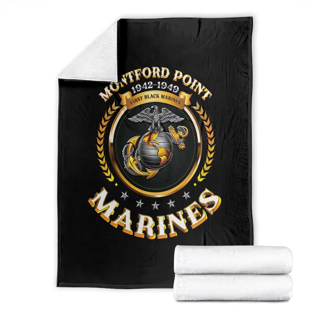 Montford Point Marines Legacy Blanket Honoring The Legend