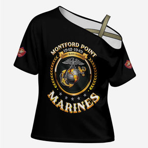 Montford Point Marines Legacy Cross Shoulder Shirt Honoring The Legend
