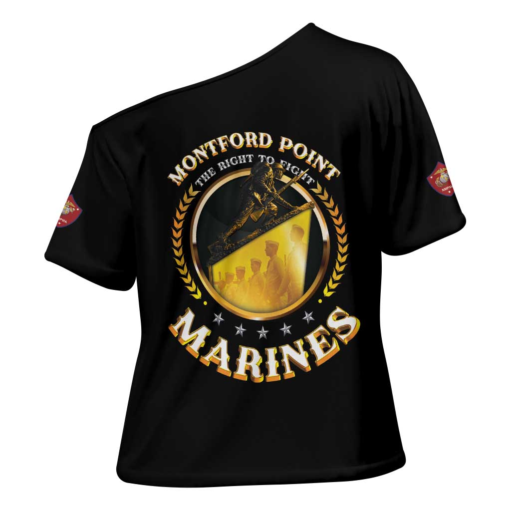 Montford Point Marines Legacy Cross Shoulder Shirt Honoring The Legend