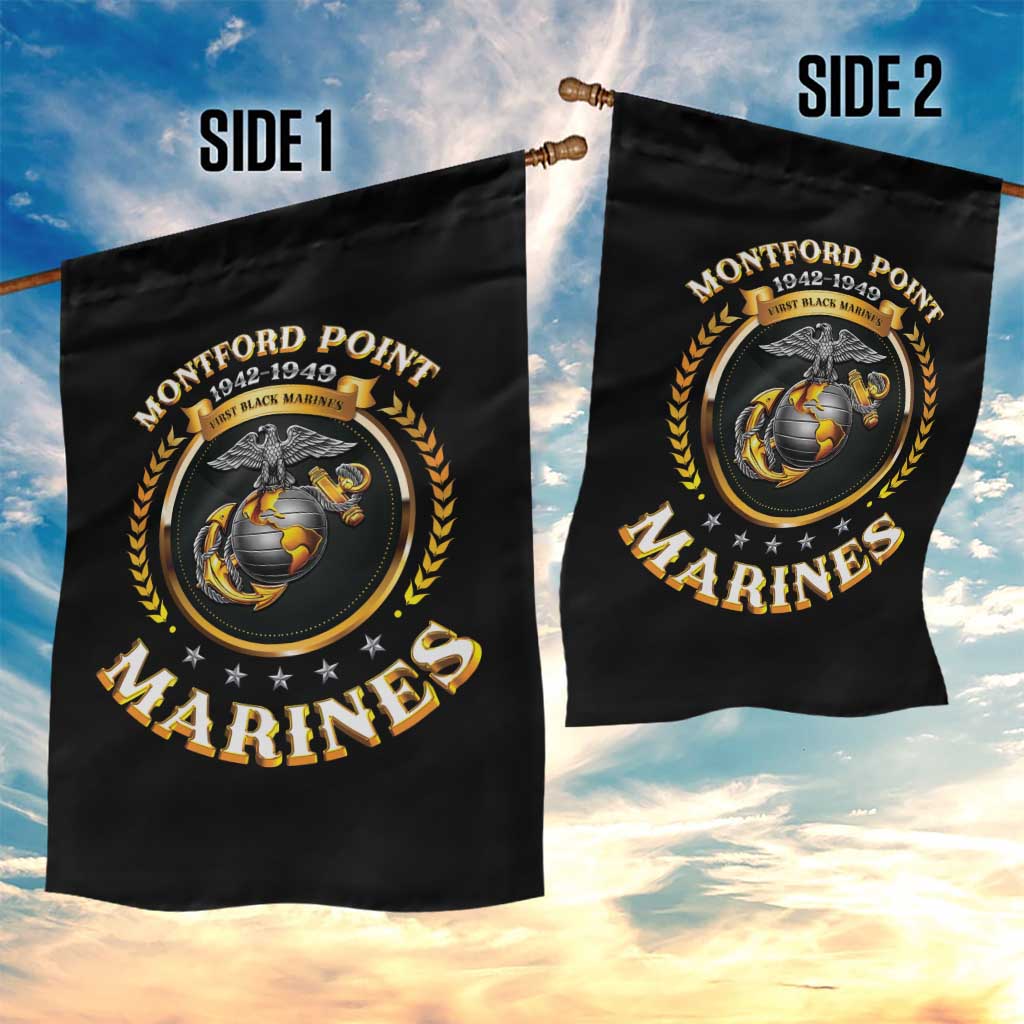 Montford Point Marines Legacy Garden Flag Honoring The Legend