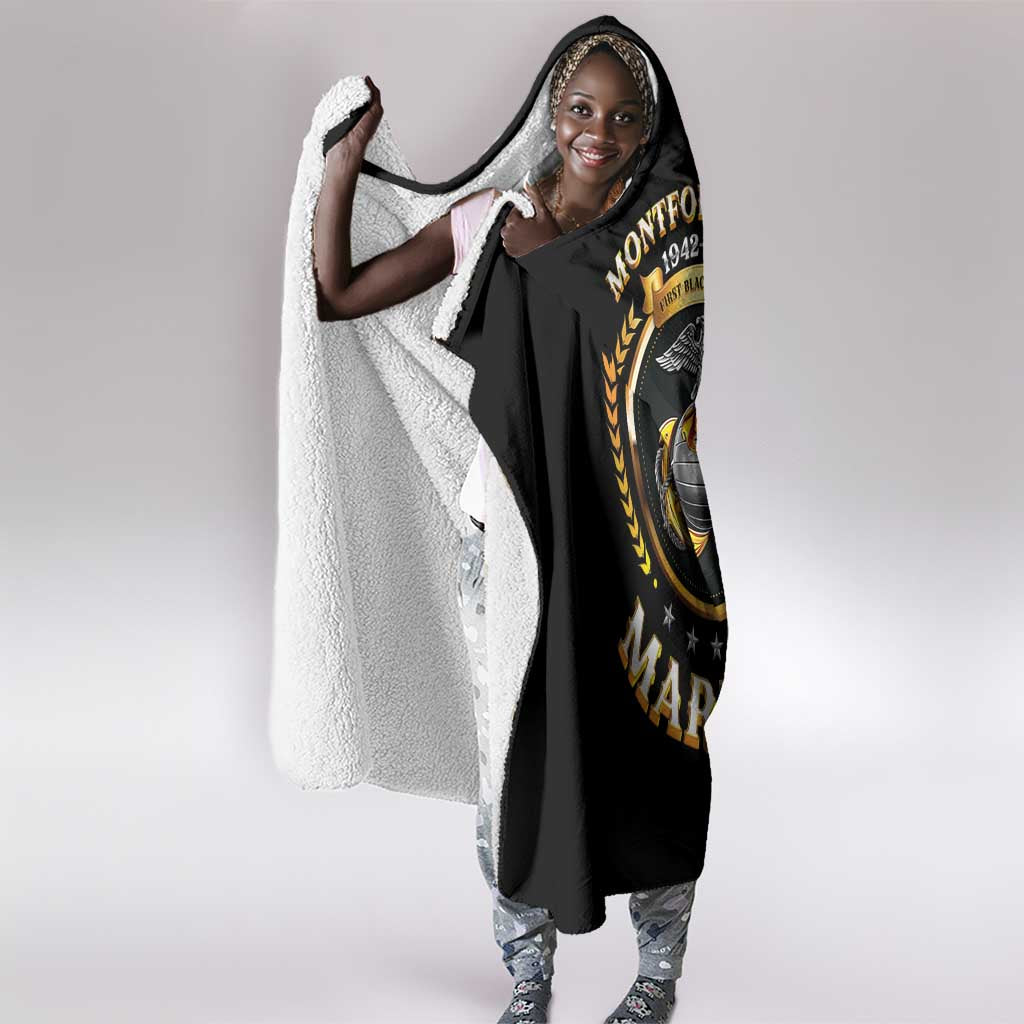 Montford Point Marines Legacy Hooded Blanket Honoring The Legend