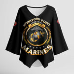 Montford Point Marines Legacy Kimono Sleeve Blouse Honoring The Legend