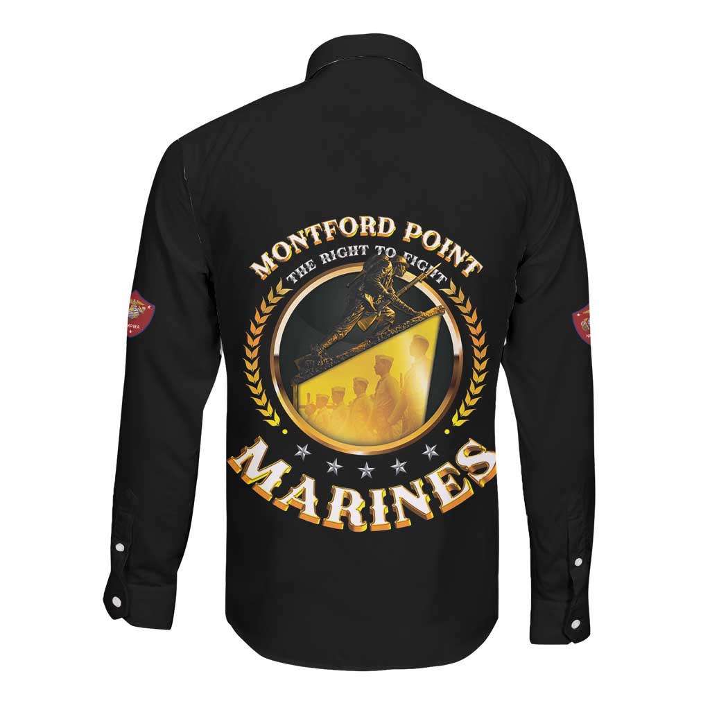 Montford Point Marines Legacy Long Sleeve Button Shirt Honoring The Legend