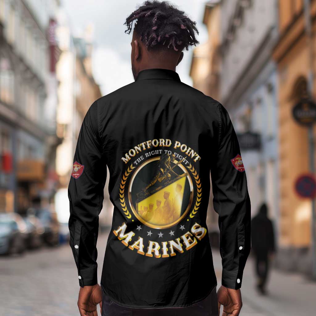 Montford Point Marines Legacy Long Sleeve Button Shirt Honoring The Legend