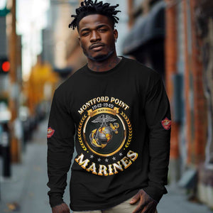 Montford Point Marines Legacy Long Sleeve Shirt Honoring The Legend