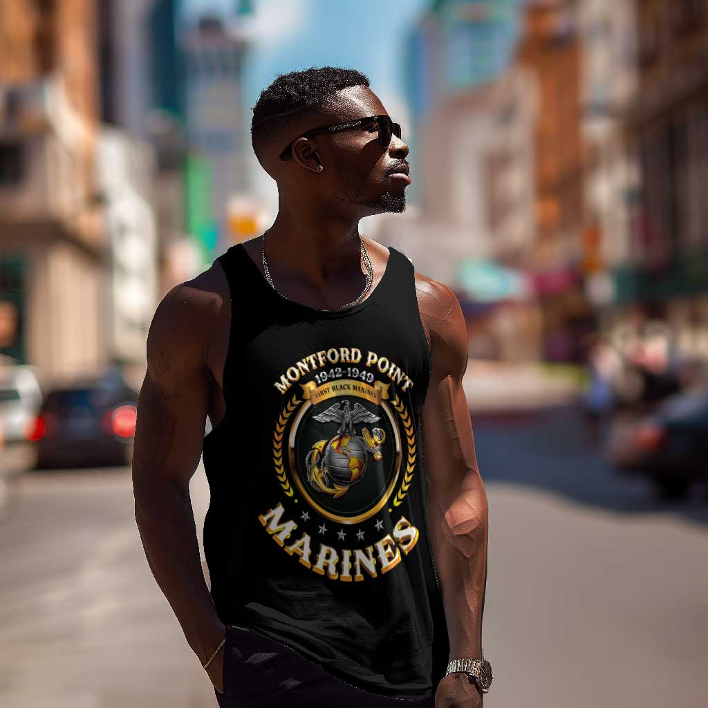 Montford Point Marines Legacy Men Tank Top Honoring The Legend