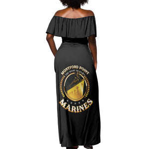 Montford Point Marines Legacy Off Shoulder Maxi Dress Honoring The Legend