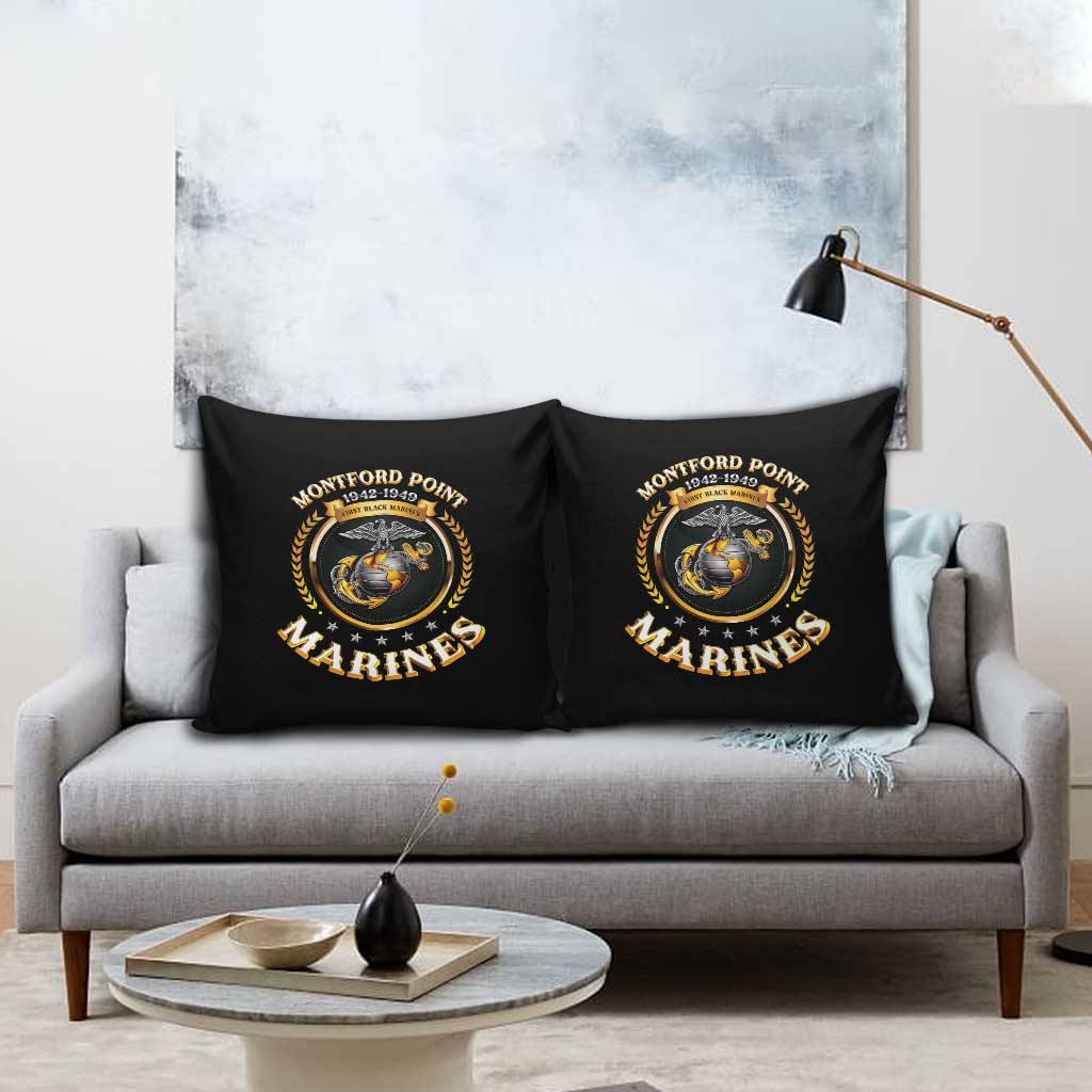 Montford Point Marines Legacy Pillow Cover Honoring The Legend