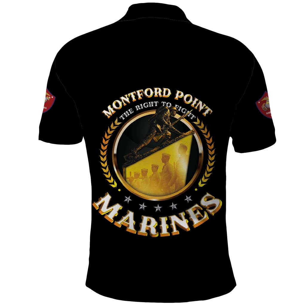 Montford Point Marines Legacy Polo Shirt Honoring The Legend