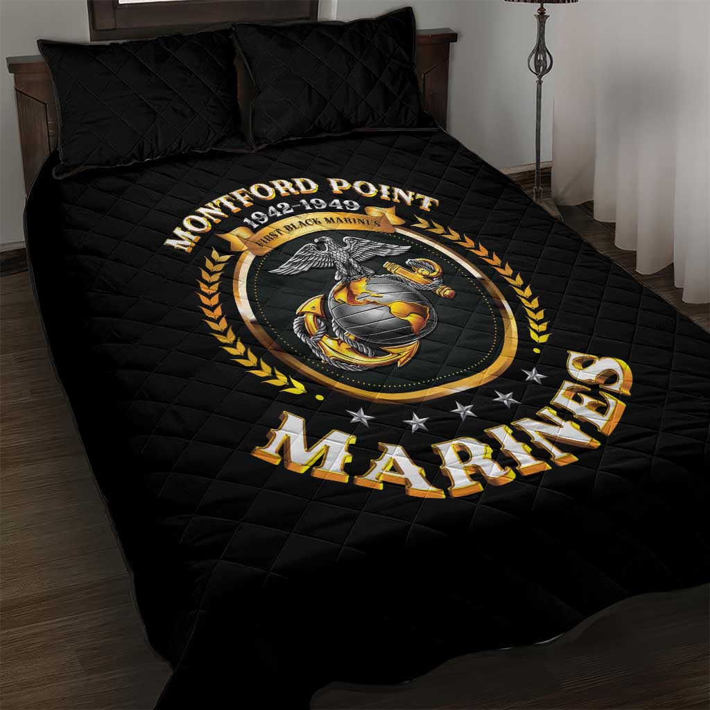Montford Point Marines Legacy Quilt Bed Set Honoring The Legend