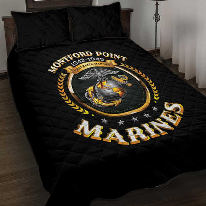 Montford Point Marines Legacy Quilt Bed Set Honoring The Legend