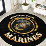 Montford Point Marines Legacy Round Carpet Honoring The Legend