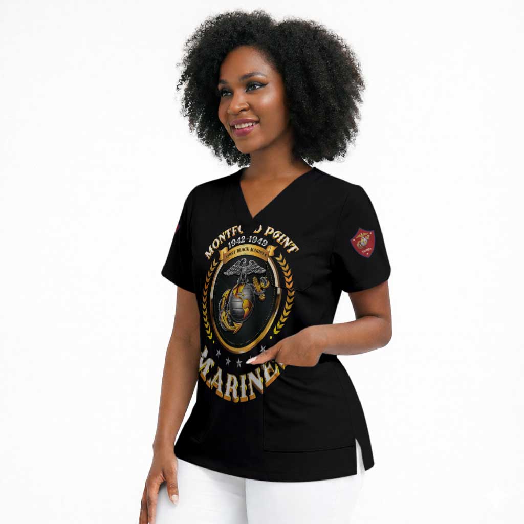 Montford Point Marines Legacy Scrub Top Honoring The Legend