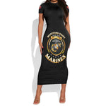 Montford Point Marines Legacy Short Sleeve Bodycon Dress Honoring The Legend