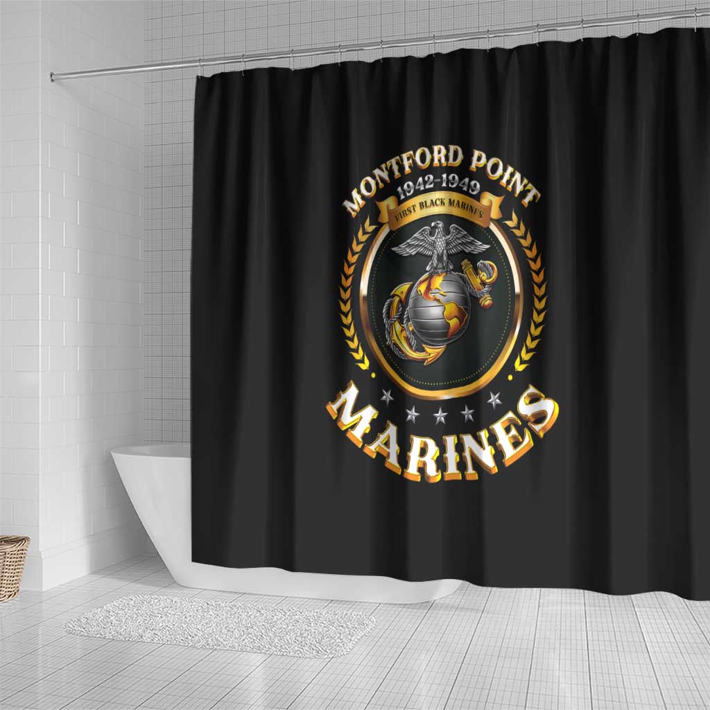 Montford Point Marines Legacy Shower Curtain Honoring The Legend