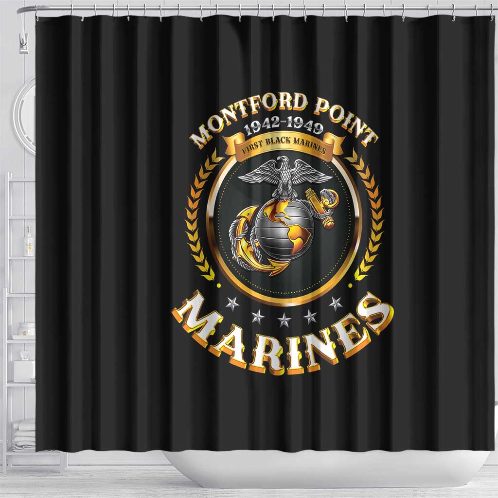Montford Point Marines Legacy Shower Curtain Honoring The Legend