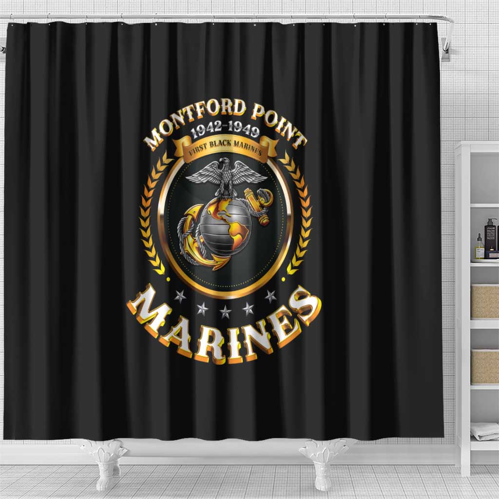 Montford Point Marines Legacy Shower Curtain Honoring The Legend
