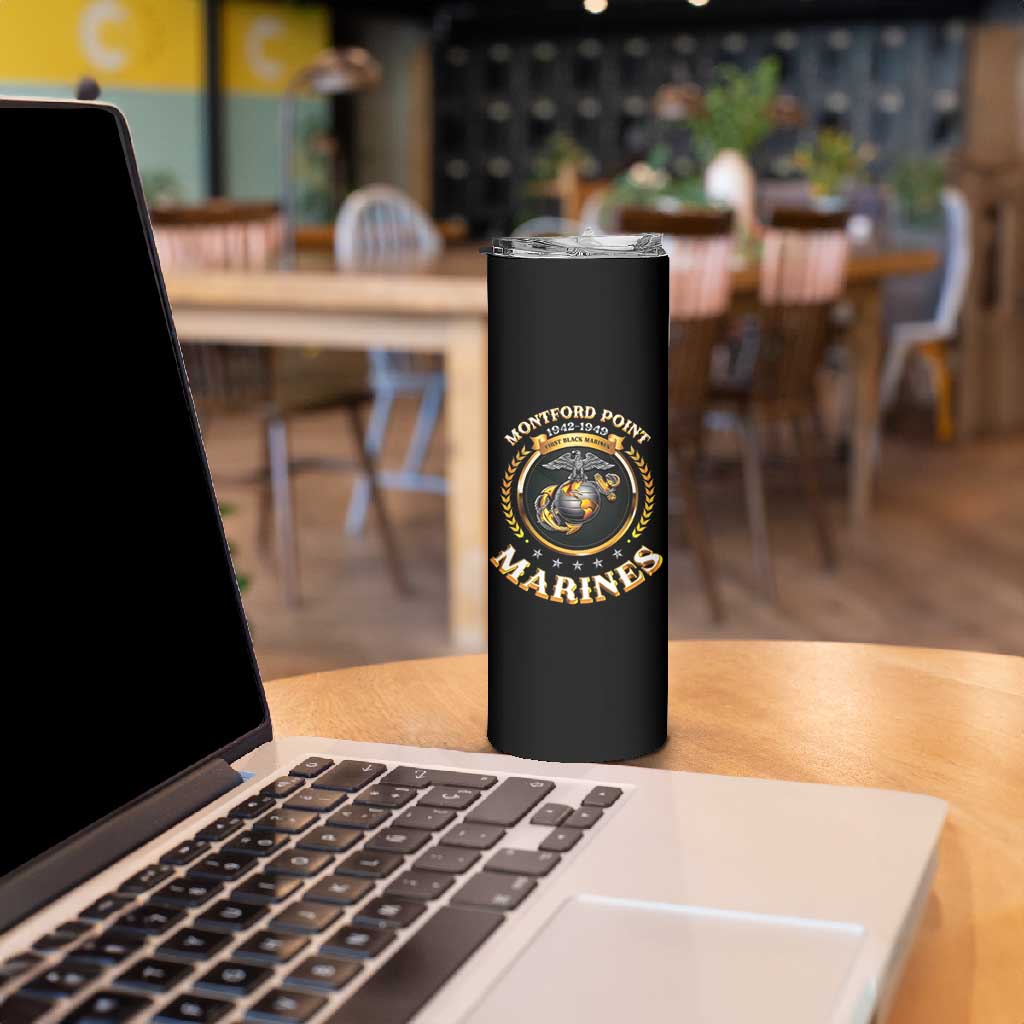 Montford Point Marines Legacy Skinny Tumbler Honoring The Legend
