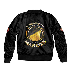 Montford Point Marines Legacy Sleeve Zip Bomber Jacket Honoring The Legend