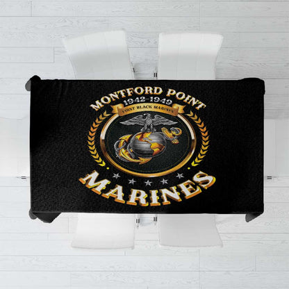Montford Point Marines Legacy Tablecloth Honoring The Legend