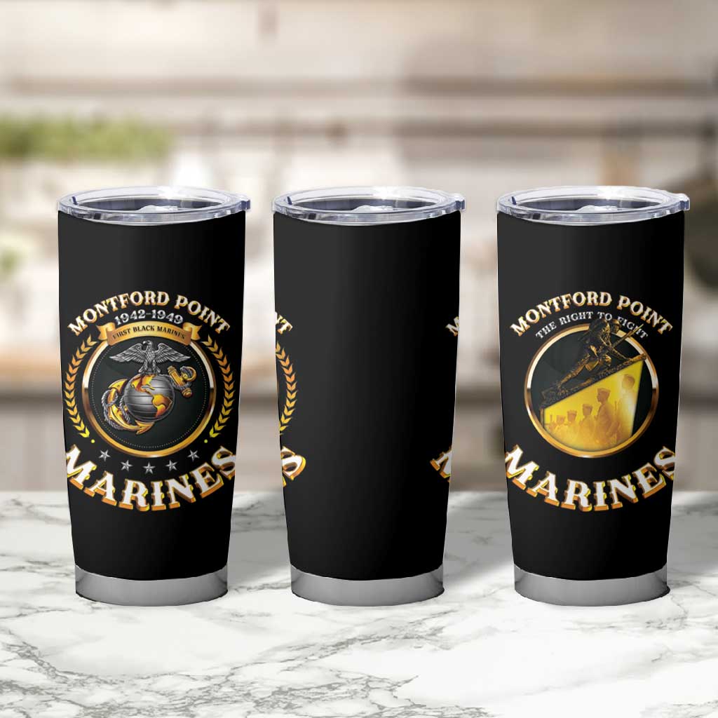 Montford Point Marines Legacy Tumbler Cup Honoring The Legend