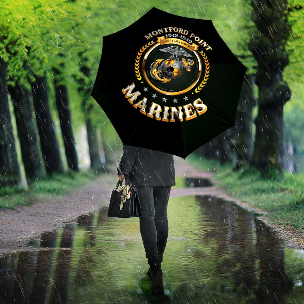Montford Point Marines Legacy Umbrella Honoring The Legend