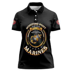 Montford Point Marines Legacy Women Polo Shirt Honoring The Legend
