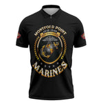 Montford Point Marines Legacy Zipper Polo Shirt Honoring The Legend