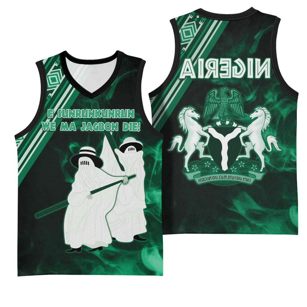 Nigeria Yoruba Festival Basketball Jersey Eko Spirit Eyo Masquerade - African Pride