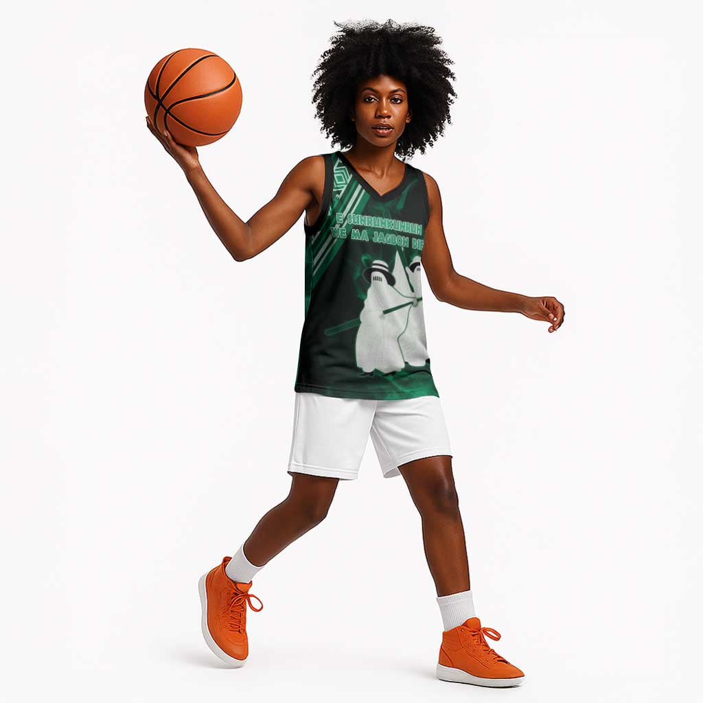 Nigeria Yoruba Festival Basketball Jersey Eko Spirit Eyo Masquerade - African Pride