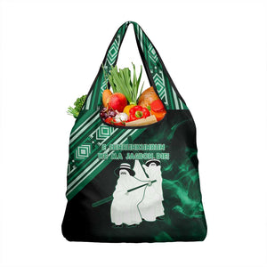 Nigeria Yoruba Festival Grocery Bag Eko Spirit Eyo Masquerade