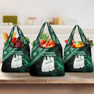 Nigeria Yoruba Festival Grocery Bag Eko Spirit Eyo Masquerade