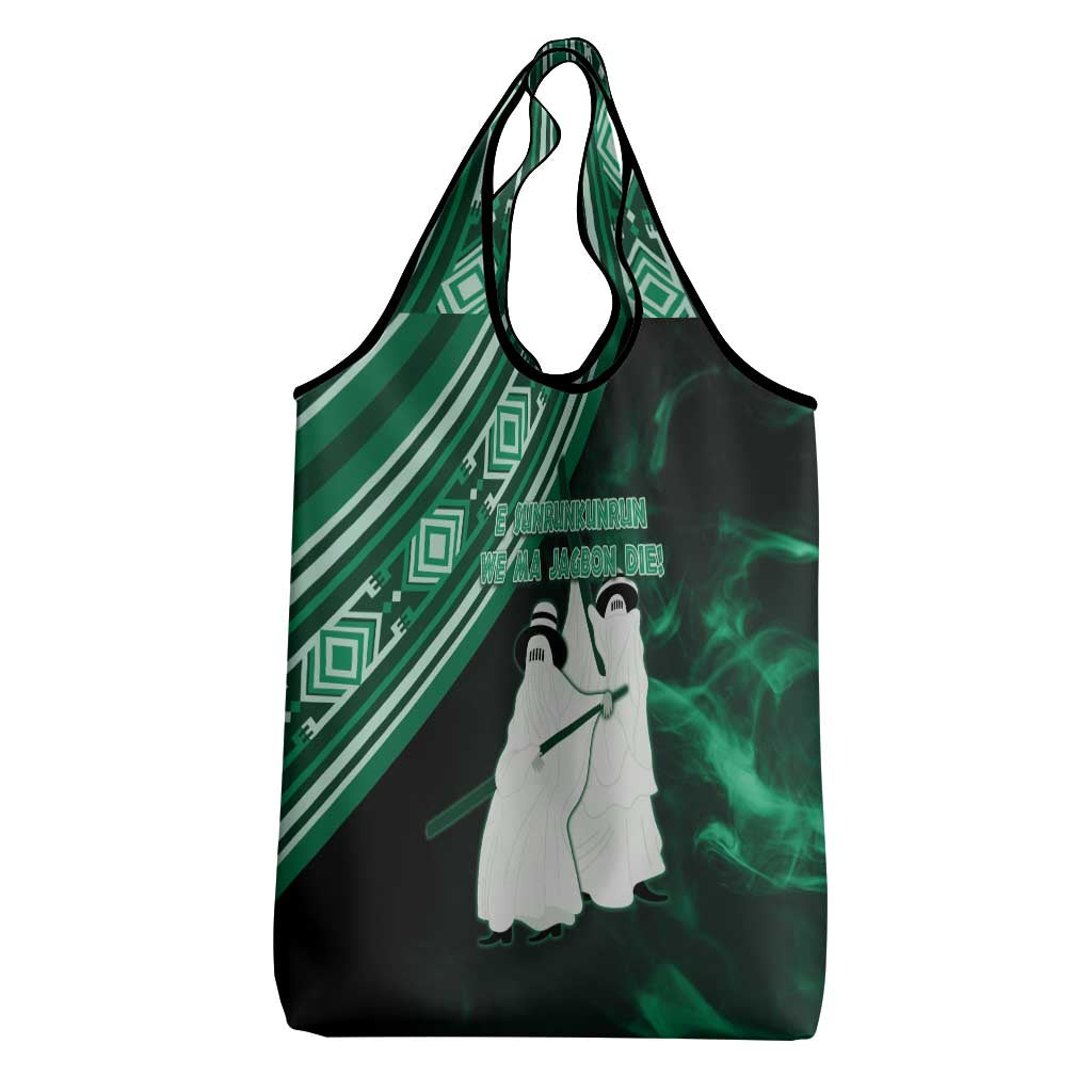 Nigeria Yoruba Festival Grocery Bag Eko Spirit Eyo Masquerade