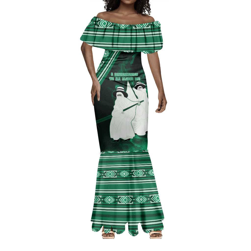 Nigeria Yoruba Festival Mermaid Dress Eko Spirit Eyo Masquerade
