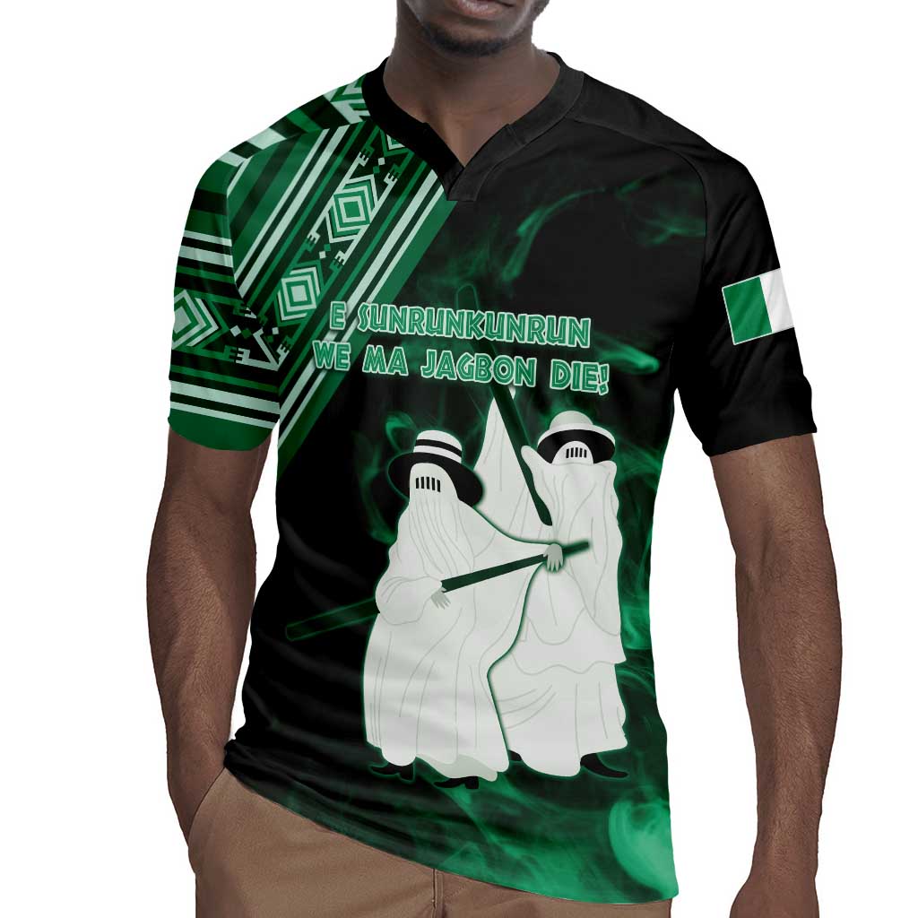 Nigeria Yoruba Festival Rugby Jersey Eko Spirit Eyo Masquerade