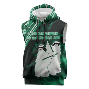 Nigeria Yoruba Festival Sleeveless Hoodie Eko Spirit Eyo Masquerade - African Pride