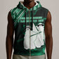 Nigeria Yoruba Festival Sleeveless Zip Hoodie Eko Spirit Eyo Masquerade - African Pride
