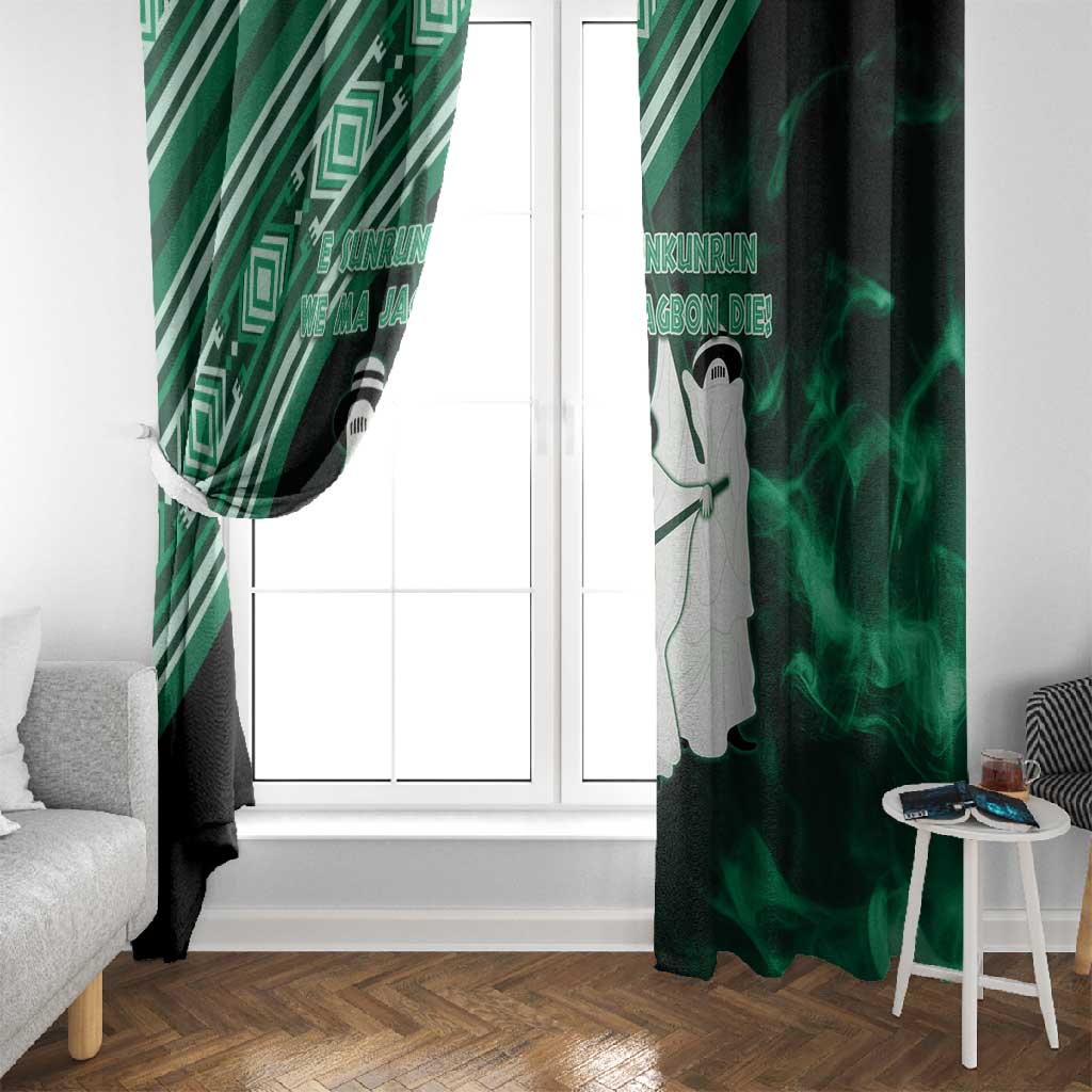 Nigeria Yoruba Festival Window Curtain Eko Spirit Eyo Masquerade