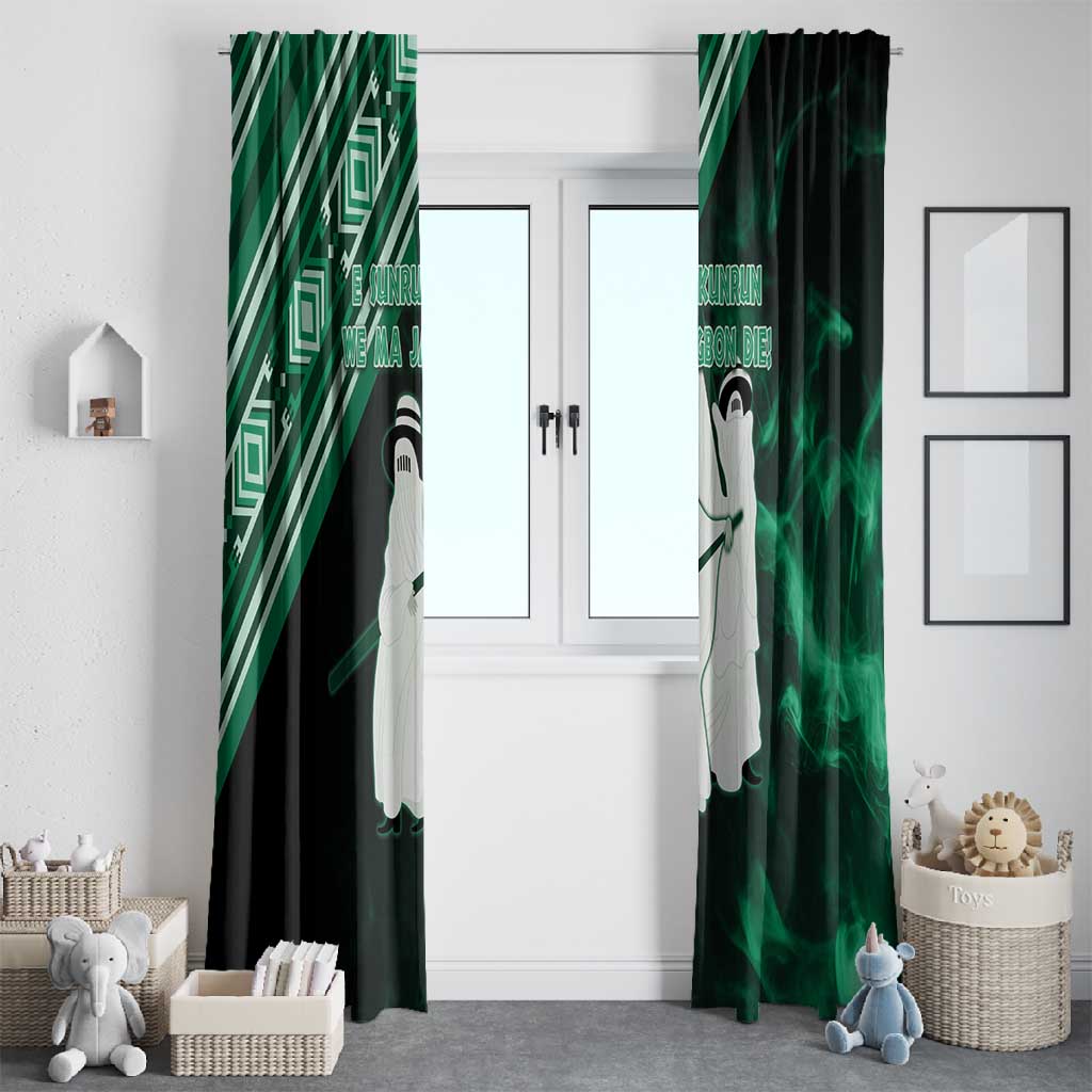 Nigeria Yoruba Festival Window Curtain Eko Spirit Eyo Masquerade