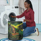 One Love Jamaica Laundry Basket Rastafarian Lion Reggae Grunge Style