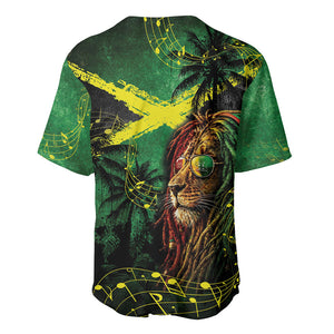 One Love Jamaica Baseball Jersey Rastafarian Lion Reggae Grunge Style