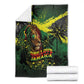One Love Jamaica Blanket Rastafarian Lion Reggae Grunge Style