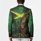 One Love Jamaica Blazer Rastafarian Lion Reggae Grunge Style