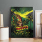 One Love Jamaica Canvas Wall Art Rastafarian Lion Reggae Grunge Style