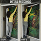 One Love Jamaica Door Cover Rastafarian Lion Reggae Grunge Style