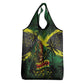 One Love Jamaica Grocery Bag Rastafarian Lion Reggae Grunge Style