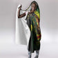 One Love Jamaica Hooded Blanket Rastafarian Lion Reggae Grunge Style